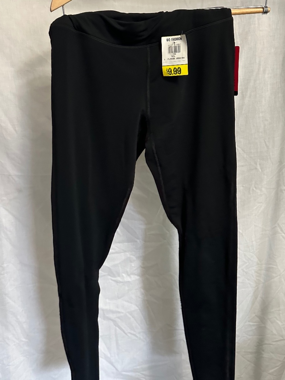 NYL Sport by New York Laundry Women’s Black Fleece-Lined Leggings – Size Medium